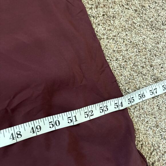& Other Stories 100% Silk Burgandy Maxi Dress Sz 8 Wedding Guest Formal - Picture 11 of 12